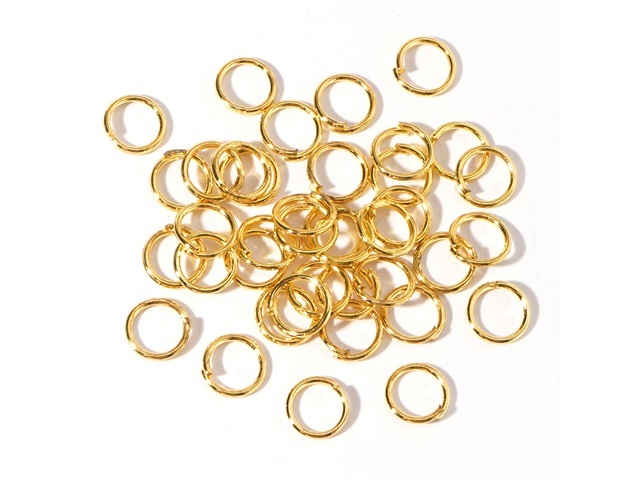 500g (Approx 2600Pcs) Golden Jumprings Jump Ring 10mm - Click Image to Close